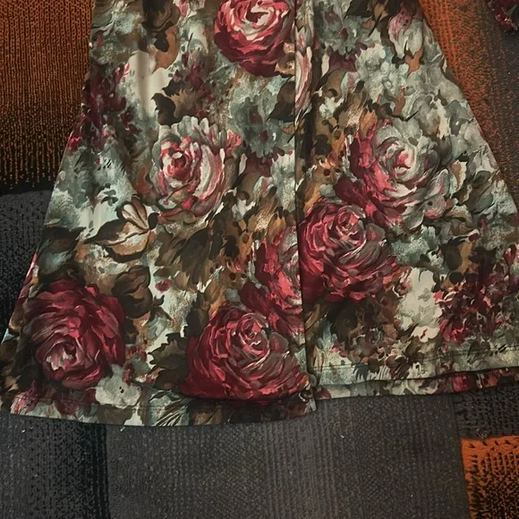 NWO JALOUX /Zalu rayon Wrap around Vintage Gorgeous Dress Size Large See video - Picture 10 of 12